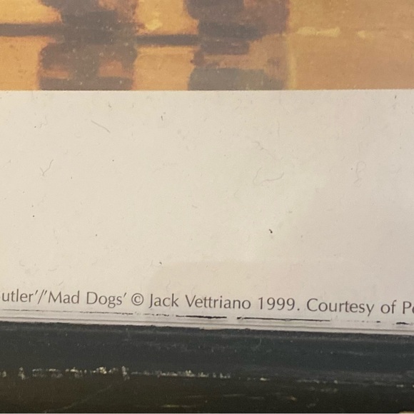 John Vettriano Print 1999 from a Gallery in NYC in a black frame - Picture 2 of 2